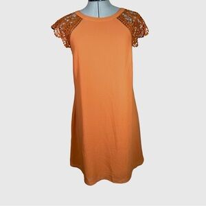 Altar’d State Shift dress with lace sleeves small